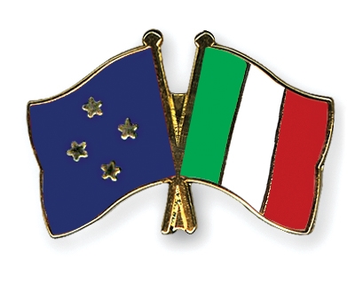 Fahnen Pins Mikronesien Italien