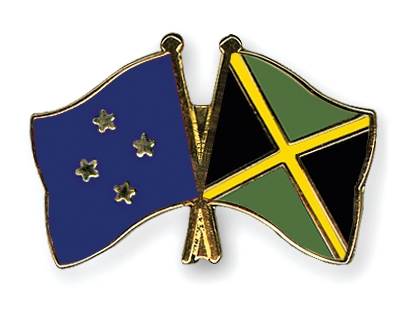 Fahnen Pins Mikronesien Jamaika