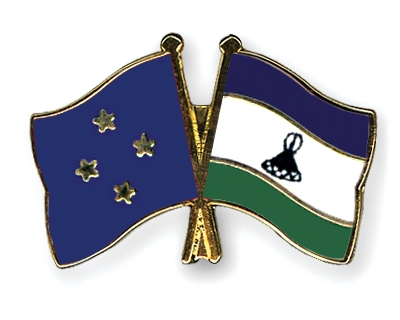 Fahnen Pins Mikronesien Lesotho