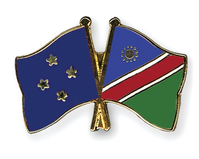 Fahnen Pins Mikronesien Namibia