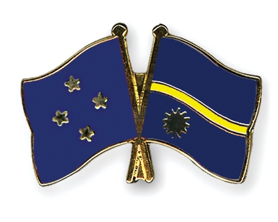 Fahnen Pins Mikronesien Nauru