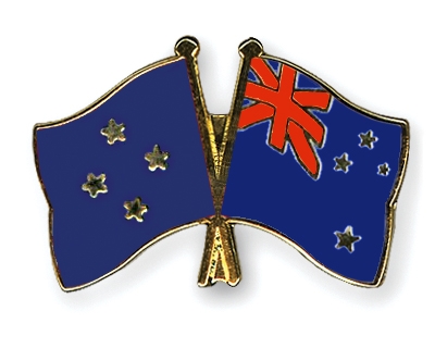 Fahnen Pins Mikronesien Neuseeland