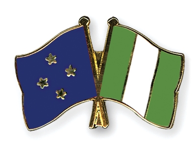 Fahnen Pins Mikronesien Nigeria