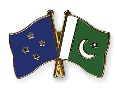 Fahnen Pins Mikronesien Pakistan