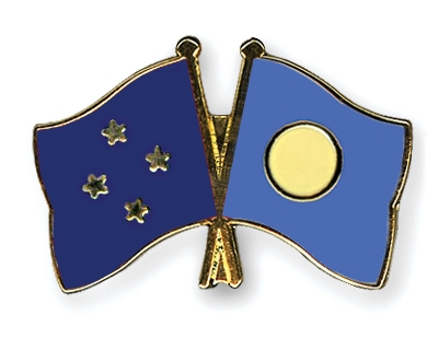 Fahnen Pins Mikronesien Palau