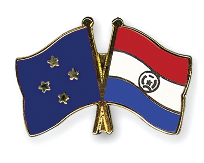 Fahnen Pins Mikronesien Paraguay