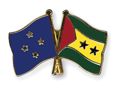 Fahnen Pins Mikronesien Sao-Tome-und-Principe