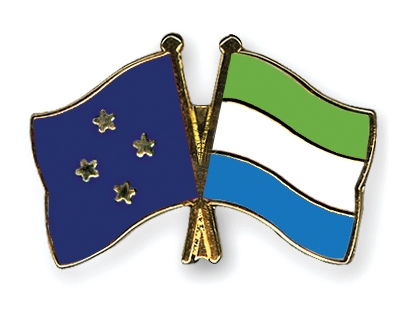 Fahnen Pins Mikronesien Sierra-Leone