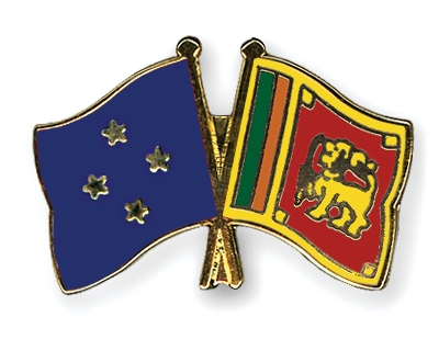 Fahnen Pins Mikronesien Sri-Lanka