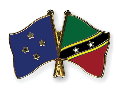 Fahnen Pins Mikronesien St-Kitts-und-Nevis