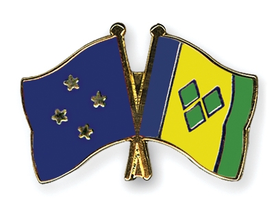 Fahnen Pins Mikronesien St-Vincent-und-die-Grenadinen