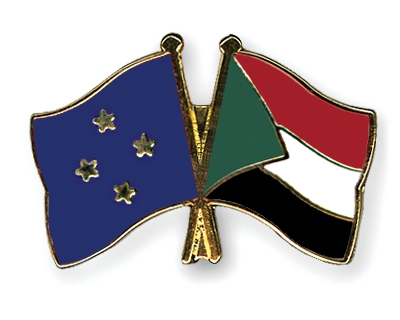 Fahnen Pins Mikronesien Sudan