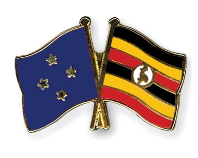 Fahnen Pins Mikronesien Uganda