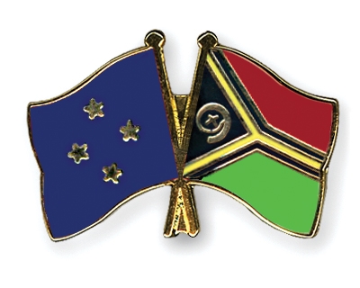 Fahnen Pins Mikronesien Vanuatu