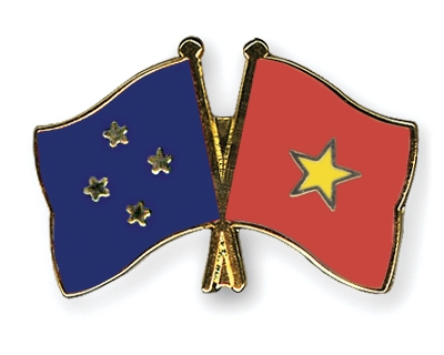 Fahnen Pins Mikronesien Vietnam