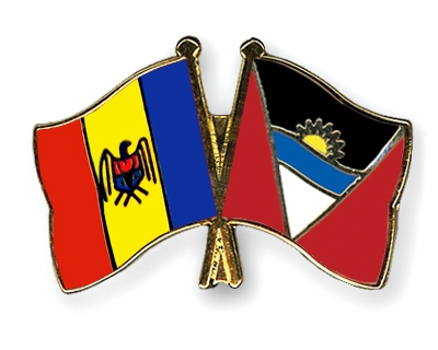Fahnen Pins Moldau Antigua-und-Barbuda