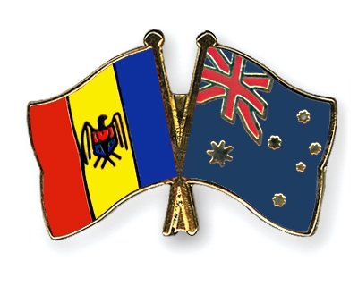Fahnen Pins Moldau Australien