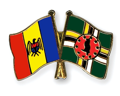 Fahnen Pins Moldau Dominica