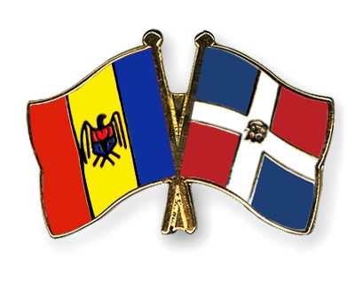Fahnen Pins Moldau Dominikanische-Republik