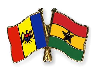 Fahnen Pins Moldau Ghana
