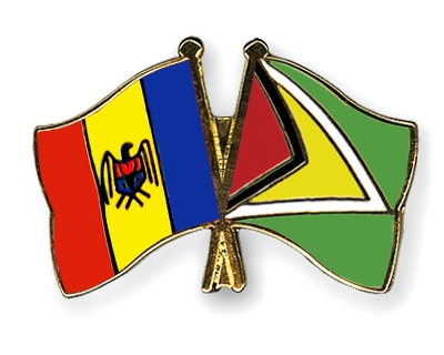 Fahnen Pins Moldau Guyana