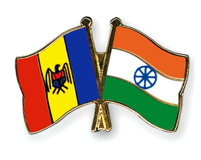 Fahnen Pins Moldau Indien