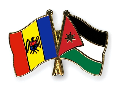 Fahnen Pins Moldau Jordanien
