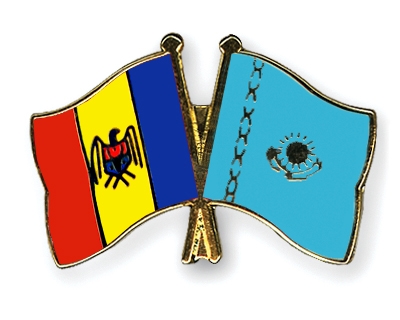 Fahnen Pins Moldau Kasachstan