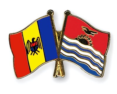 Fahnen Pins Moldau Kiribati