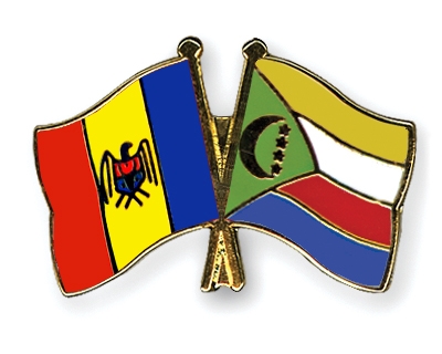 Fahnen Pins Moldau Komoren
