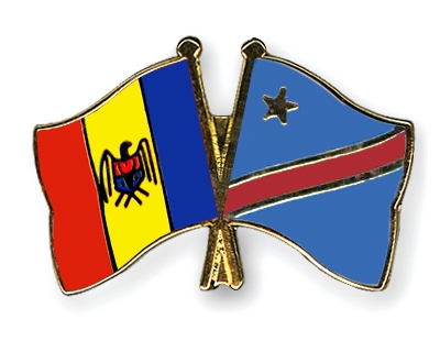 Fahnen Pins Moldau Kongo-Demokratische-Republik