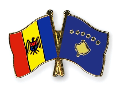 Fahnen Pins Moldau Kosovo