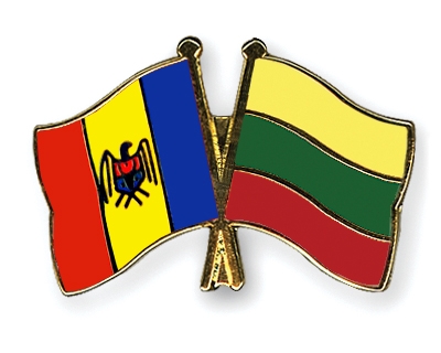 Fahnen Pins Moldau Litauen