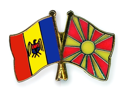Fahnen Pins Moldau Mazedonien