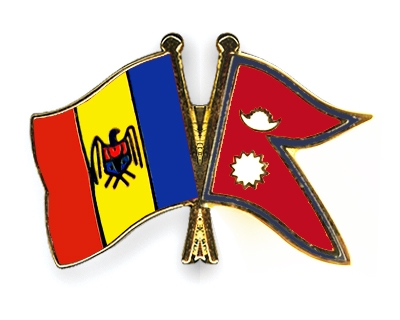 Fahnen Pins Moldau Nepal