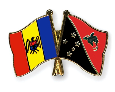 Fahnen Pins Moldau Papua-Neuguinea