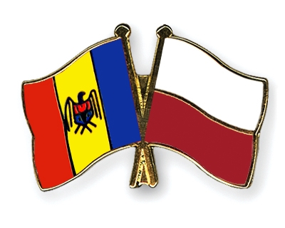 Fahnen Pins Moldau Polen