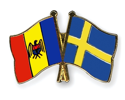 Fahnen Pins Moldau Schweden