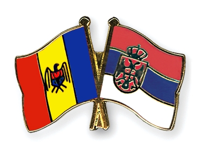 Fahnen Pins Moldau Serbien