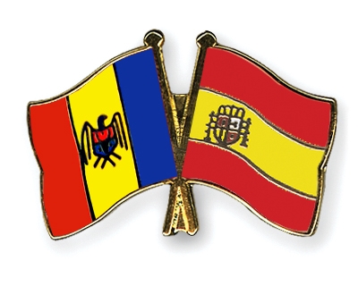 Fahnen Pins Moldau Spanien