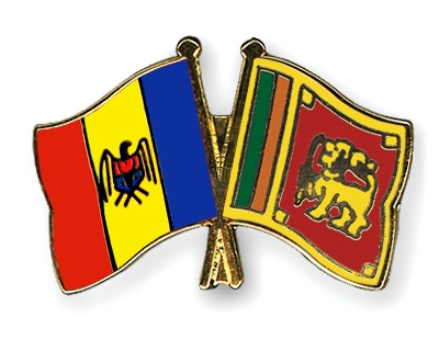 Fahnen Pins Moldau Sri-Lanka
