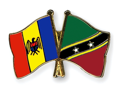 Fahnen Pins Moldau St-Kitts-und-Nevis