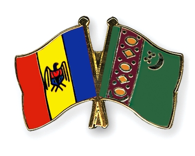 Fahnen Pins Moldau Turkmenistan