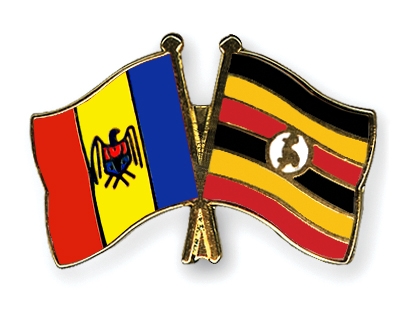 Fahnen Pins Moldau Uganda