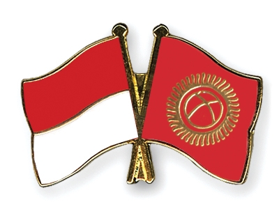 Fahnen Pins Monaco Kirgisistan