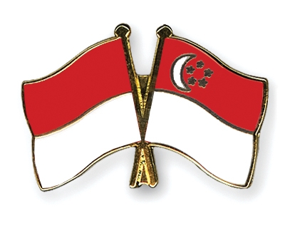 Fahnen Pins Monaco Singapur