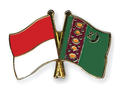 Fahnen Pins Monaco Turkmenistan