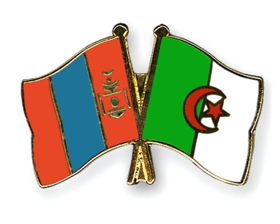 Fahnen Pins Mongolei Algerien