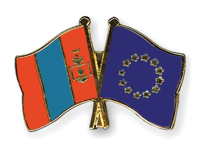 Fahnen Pins Mongolei Europa