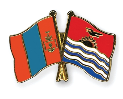 Fahnen Pins Mongolei Kiribati